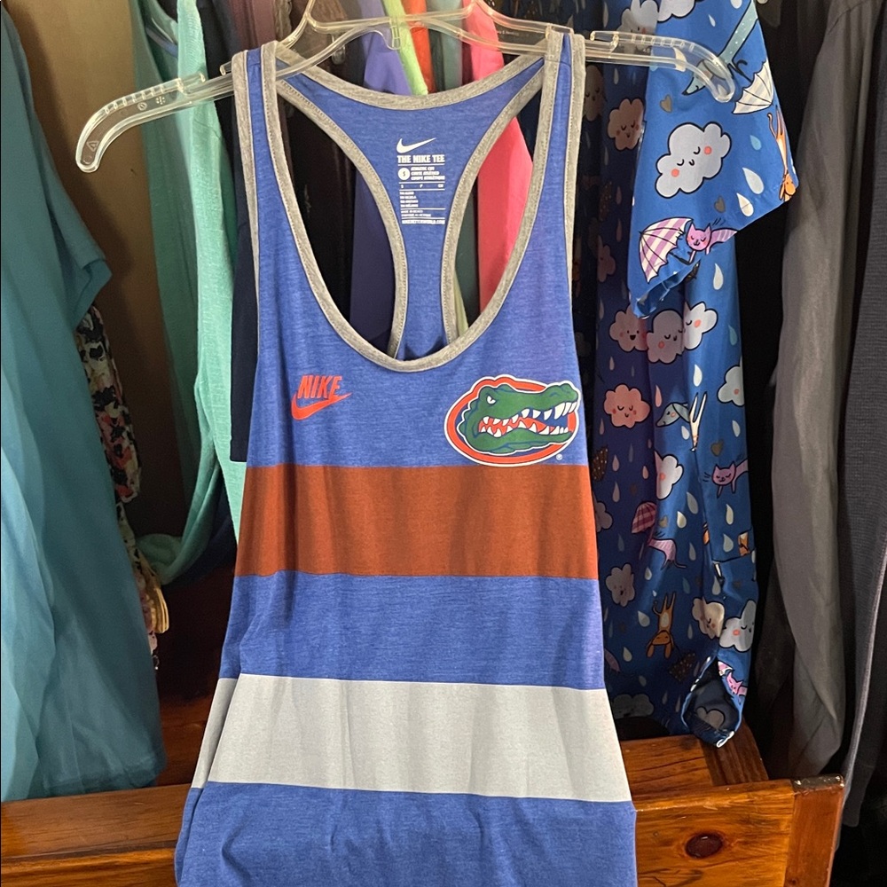 Nike Florida gators Striped Tank Top